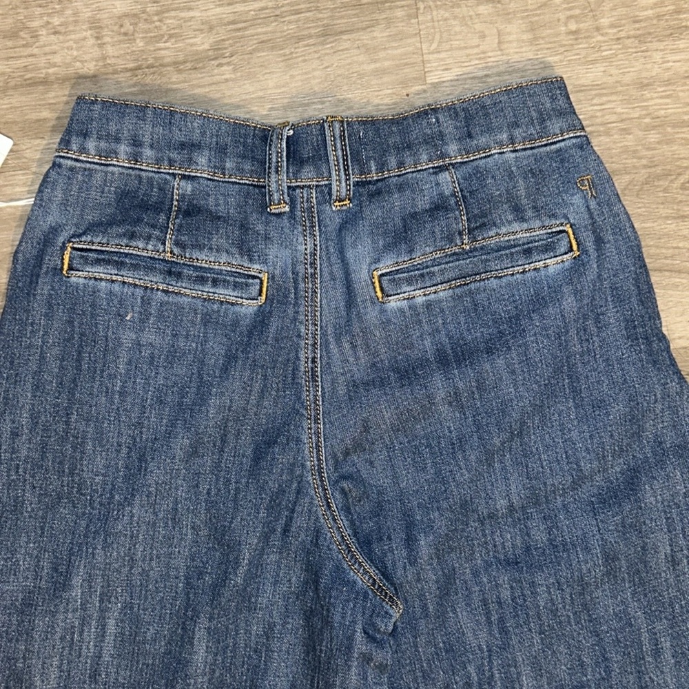 Anthropologie Pilcro Seamed Flounce high rise wide leg jeans - Picture 10 of 12